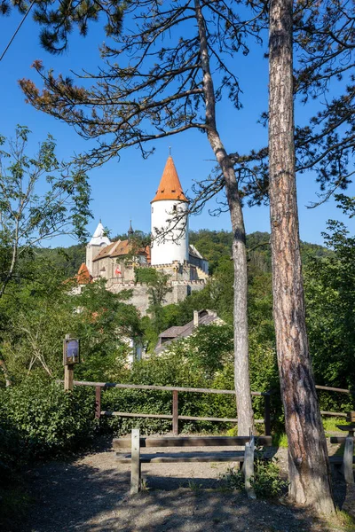 Готический Королевский Замок Кривоклат Центрально Чешская Республика — стоковое фото