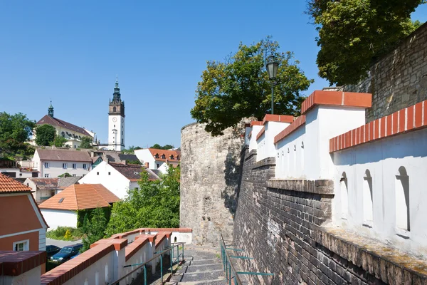 St. Stiefelkathedrale, Stadtbefestigung, Litmerei, Böhmen, Tschechische Republik, Europa — Stockfoto