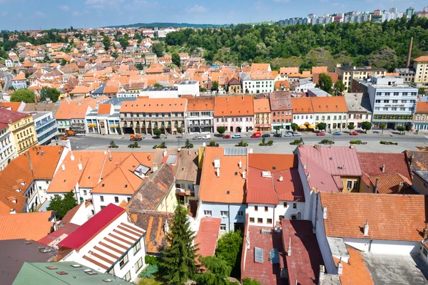 Trebic (jewish town and st. Procopius basilica), protected by UNESCO, Moravia, Czech republic — Stock Photo, Image