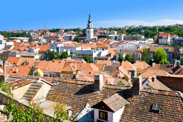 Trebic (jewish town and st. Procopius basilica), protected by UNESCO, Moravia, Czech republic — Stock Photo, Image