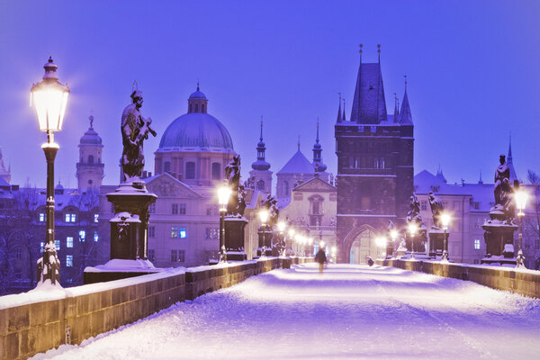 Charles bridge, Old Town bridge tower, Prague (UNESCO), Czech republic