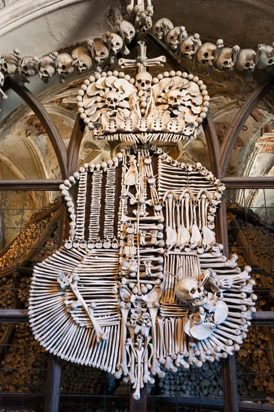 Sedlec ossuary, Kutna Hora (UNESCO), Czech republic — Stock Photo, Image