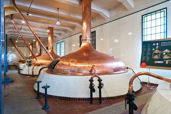 Pilsner Urquell Brewery de 1839, Pilsen, República Checa — Fotografia de Stock