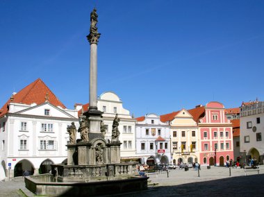 ortaçağdan kalma şehir Cesky Krumlov (Unesco), South Bohemia, Çek repub