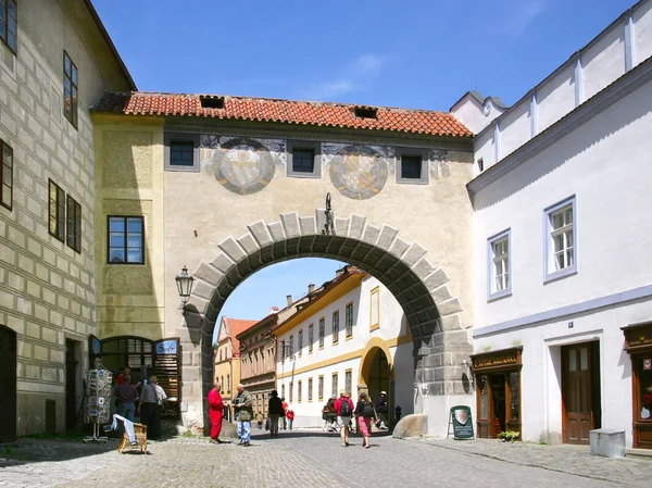 Medieval town Cesky Krumlov (UNESCO), South Bohemia, Czech repub — Stock Photo, Image