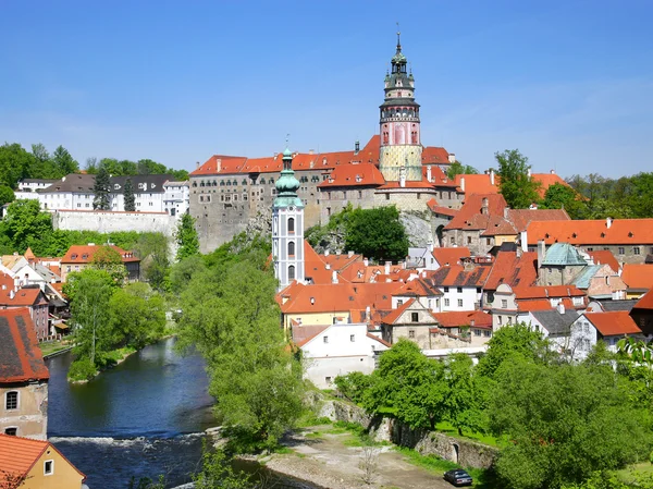 Mittelalterliche Stadt cesky krumlov (unesco), südböhmen, tschechische repub — Stockfoto