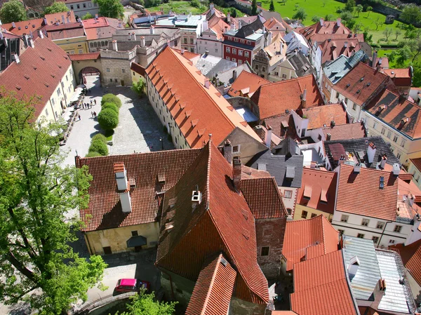 Mittelalterliche Stadt cesky krumlov (unesco), südböhmen, tschechische repub — Stockfoto