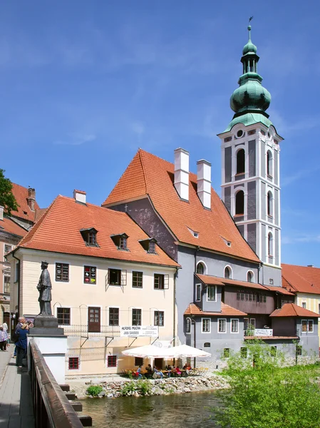 Medieval town Cesky Krumlov (UNESCO), South Bohemia, Czech repub — Stock Photo, Image