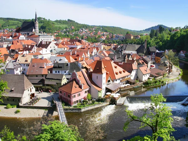 Mittelalterliche Stadt cesky krumlov (unesco), südböhmen, tschechische repub — Stockfoto