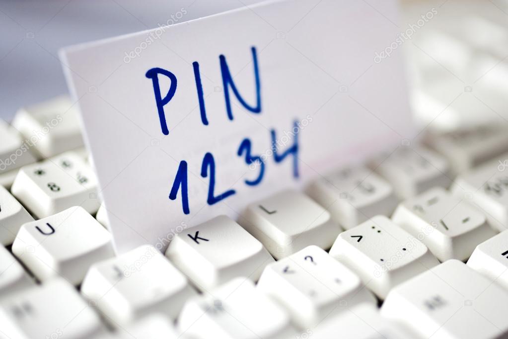 Internet banking - PIN code and access control