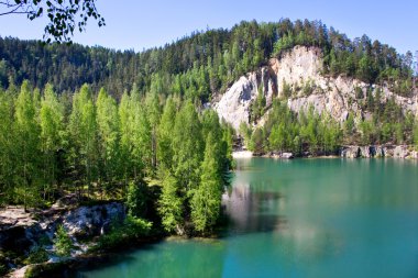 Adrszpach kaya şehir, Kuzey Bohemian Region, Çek Cumhuriyeti