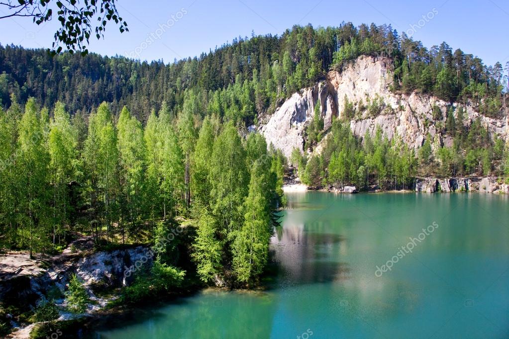 Adrspach Felsen Stadt, North Jihočeský kraj, Tschechien ...