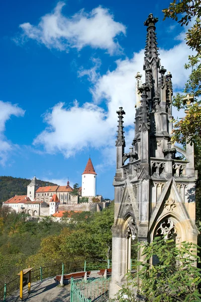 Château gothique royal médiéval Krivoklat, Bohême centrale, République tchèque — Photo