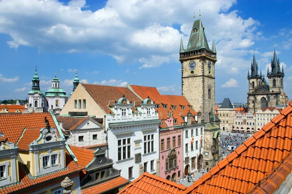 Rynek Starego miasta, Praga (Unesco), Republika Czeska — Zdjęcie stockowe