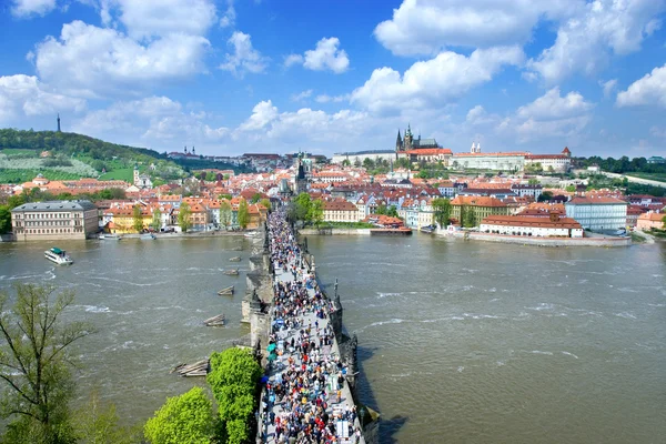 Charles bridge, Prague castle  (UNESCO), Czech republic — Stock Photo, Image