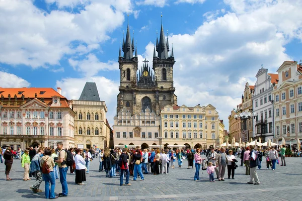 Rynek Starego miasta, Praga (Unesco), Republika Czeska — Zdjęcie stockowe