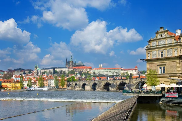 Pont Charles, Moldau, Petite ville, Château de Prague, Prague (UNESCO), République tchèque — Photo