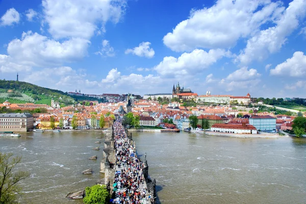 Charles bridge, Prague castle  (UNESCO), Czech republic — Stock Photo, Image