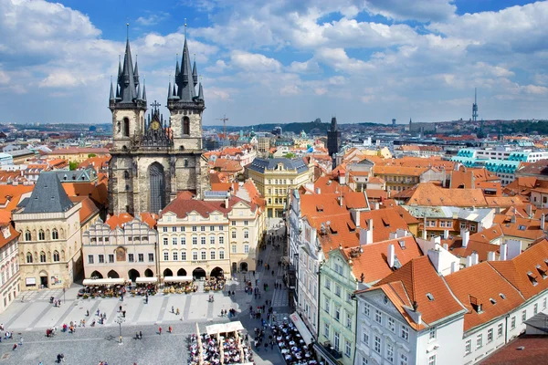 Rynek Starego miasta, Praga (Unesco), Republika Czeska — Zdjęcie stockowe