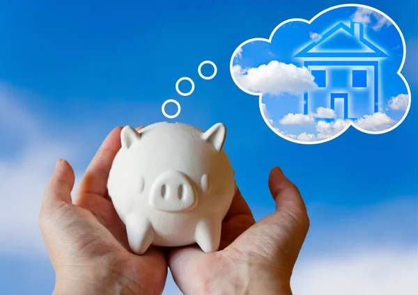 Piggy bank with dream — Stock Photo, Image