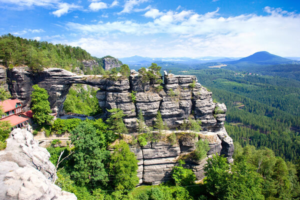 Овчицкие ворота (самая большая естественная арка в Европе), Чехия - Сакс
