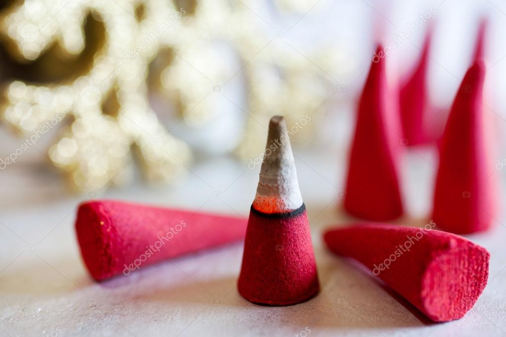 traditional Czech christmas - smoking incense cones