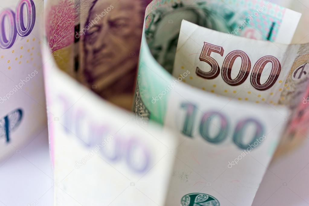 Czech economy and finance - paper money, Czech crown currency