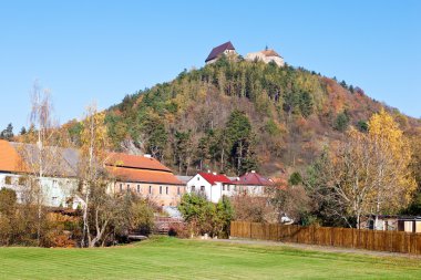 royal gothic castles Zebrak and Tocnik, Central Bohemian region clipart