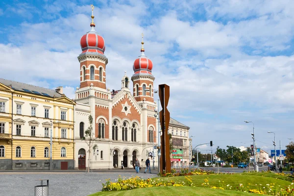 Plzeň, Česká republika - 10. září 2015: The Velká synagoga — Stock fotografie