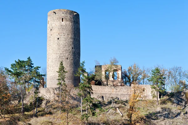 Royal gothic castles Zebrak and Tocnik, Central Bohemian region — Stock Photo, Image