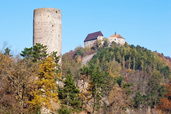 Châteaux gothiques royaux Zebrak et Tocnik, région de Bohême centrale — Photo