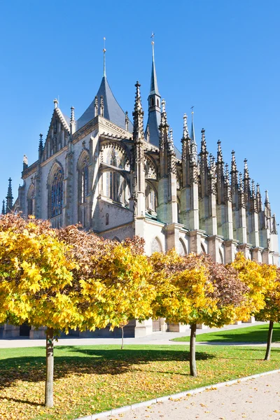 St. Barbora cathedral, national cultural landmark, Kutna Hora, Czech republic, Europe — Stock Photo, Image