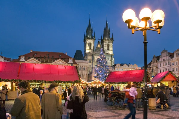 Weihnachten in Prag (Unesco), Tschechische Republik — Stockfoto