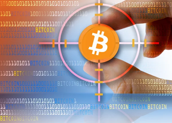 Moneda digital Bitcoin — Foto de Stock