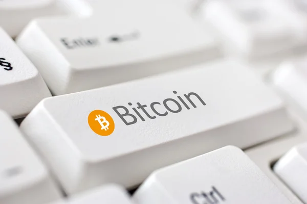 Digitális valuta Bitcoin — Stock Fotó