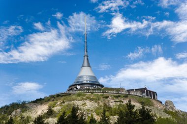 Mount jested ve yayıncı yakınındaki Liberec, Ore mountains, Çek 