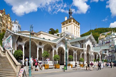 spa town Karlovy Vary, Czech republic, Europe clipart
