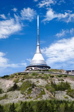 Mount jested ve yayıncı yakınındaki Liberec, Ore mountains, Çek 