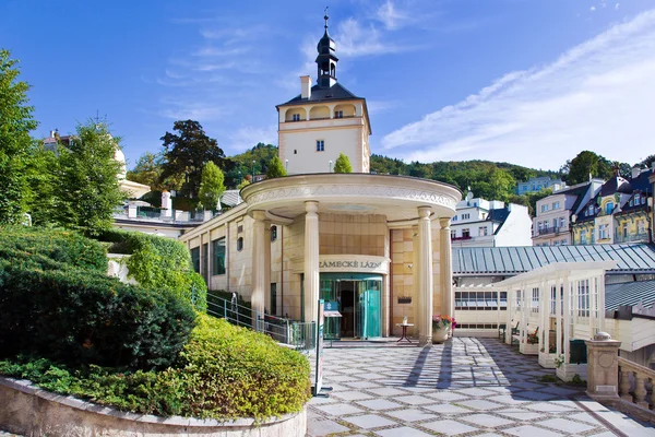 Spa városa Karlovy Vary, Csehország, Európa — Stock Fotó