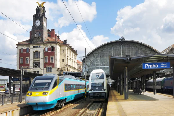 Bahnhof Prag, Tschechische Republik — Stockfoto