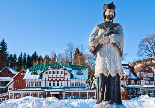 Ski resort Špindlerův Mlýn, Krkonoše (Giant), České re — Stock fotografie