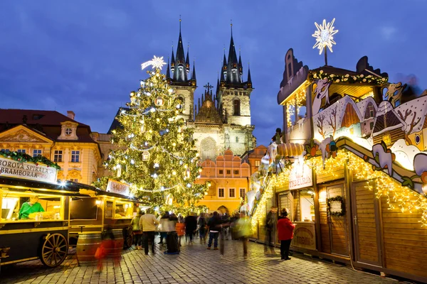 Noel pazarı Prag (Unesco), Çek Cumhuriyeti — Stok fotoğraf