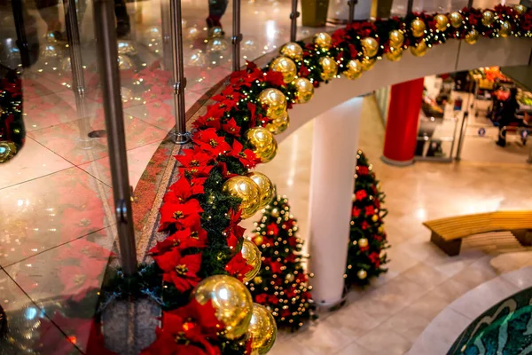 Decoración Del Mercado Navidad Para Vacaciones Navidad —  Fotos de Stock