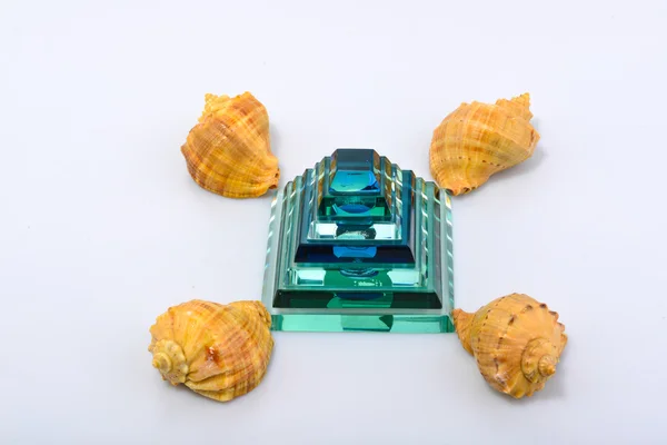 Colorfull cockleshells and objects — Stock Photo, Image