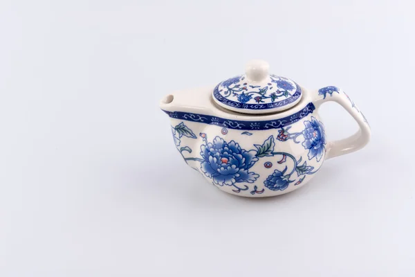 Tea set with pattern — Stock Photo, Image