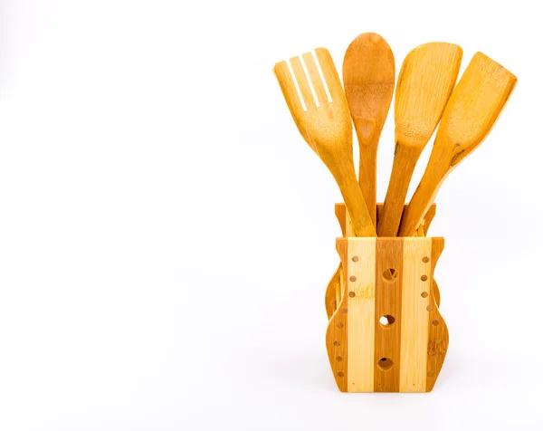 Wood kitchen objects — Stock Photo, Image
