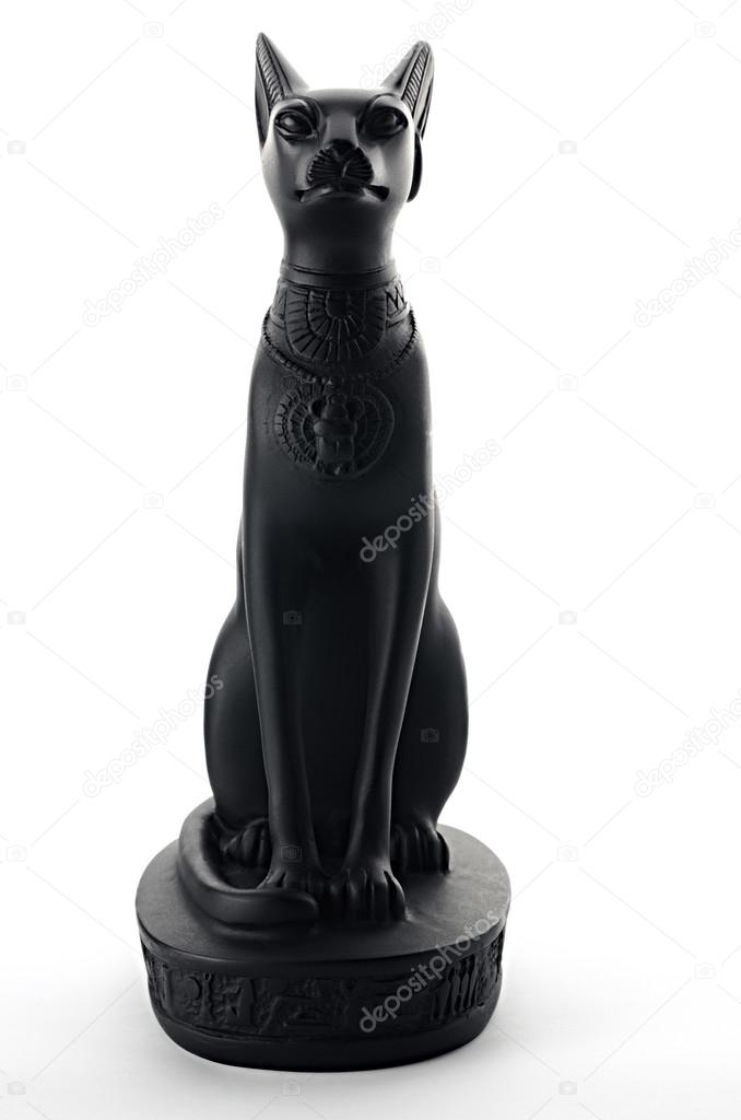 Ancient egyptian black cat statue - souvenir