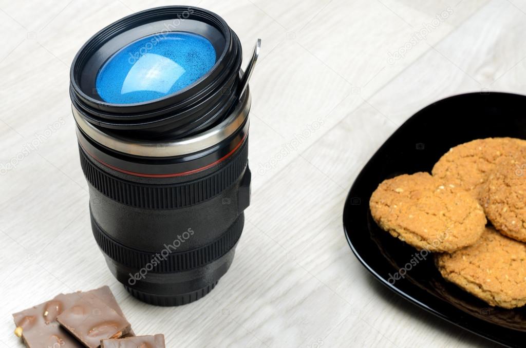 cup that looks like a camera lens