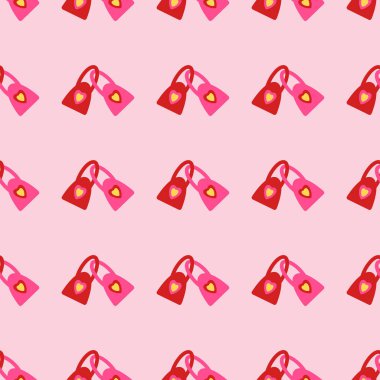 Sevgililer Günün kutlu olsun. Parlak arka planda kalpleri olan vektör illüstrasyonu. Sosyal medya, mobil uygulamalar, pazarlama materyalleri için uygundur.