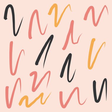 Vektör arkaplanı. Aydınlık bir arkaplanda soyut boyanmış elementlerle arka plan